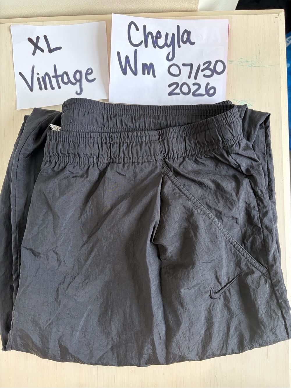 Nike Black Vintage windbreaker pants